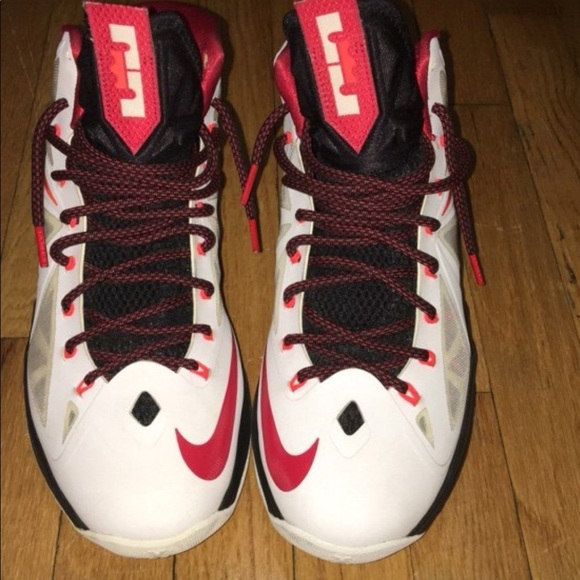 lebron 10 white red